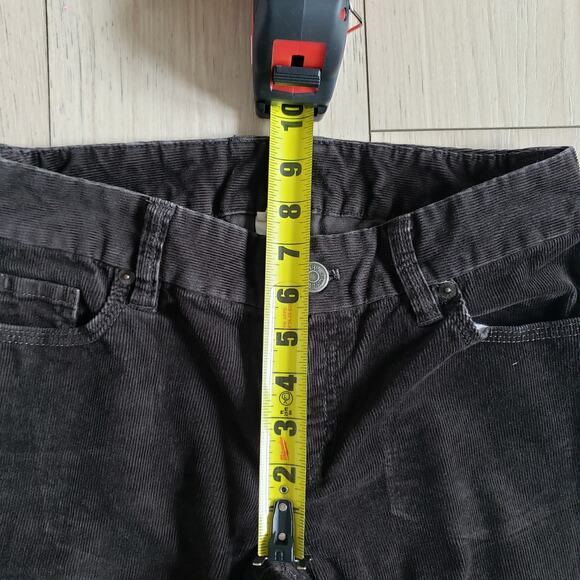 VTG J Crew Pants Womens 2 Brown Corduroy Low Rise Y2K Tailored Trousers 29x30 - Picture 6 of 10